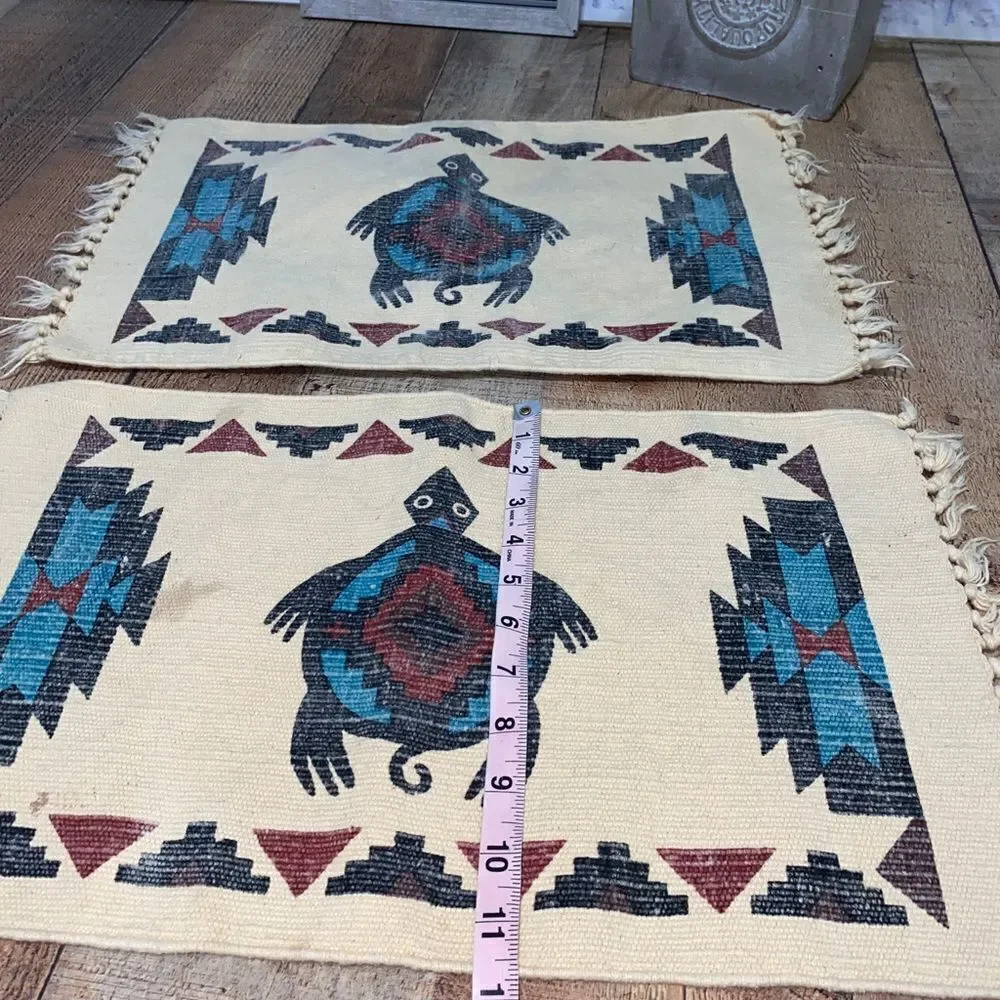 💜 2 Southwestern Turtle Placemats 13x19